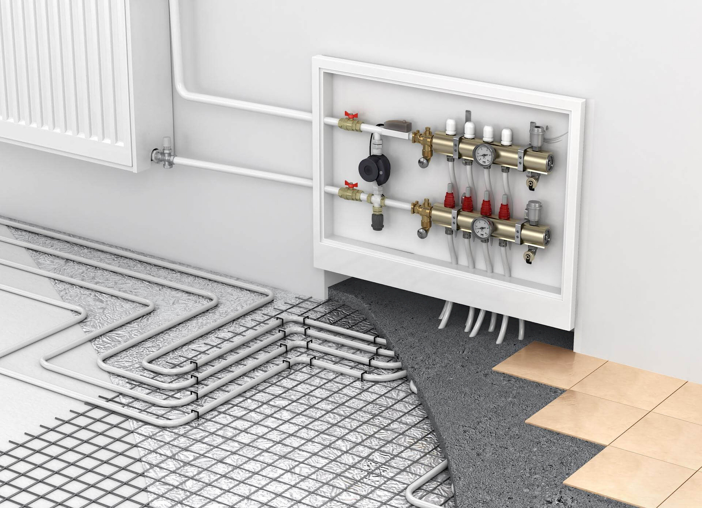 Fachgerechte Sanitärinstallation im Neubau